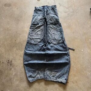 Baggy V.B. Big Pocket Wide Leg Jnco Styl Denim Y2k Vintage Jeans 32x33